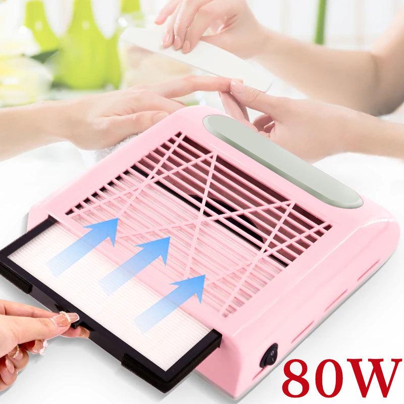 High-Power Nail Dust Collector with Japanese Filter - Nail Table Vacuum Cleaner