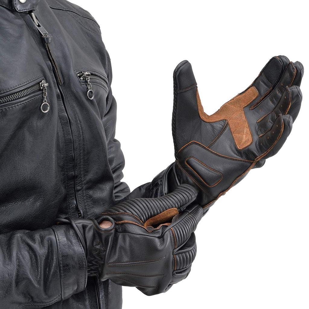 Daytona Motorcycle Leather Smartphone Standard Vintage Line 19499 Gloves, (Goat Leather), Spring, Summer, Autumn, Winter, Compatible, Gloves, HBG-061,
