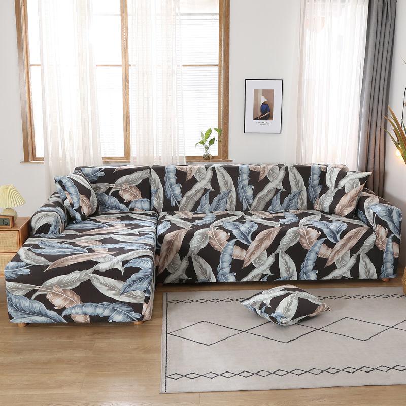 Чехол для дивана с цветочным узором, эластичный универсальный чехол для дивана в форме буквы L, чехол для дивана в форме буквы L