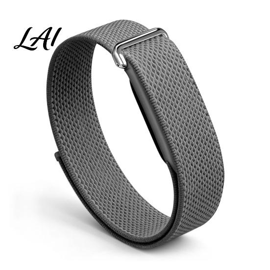 Гибкие сменные ремешки для запястья Нейлоновая лента для Fitbit Air Дышащий ремешок для часов Регулируемый Удобный для повседневного использования Спортивный ремешок Анти-пот