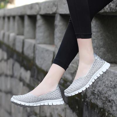 Осень новая ручной работы обувь эластичная повседневная обувь полая универсальная галоши женщины