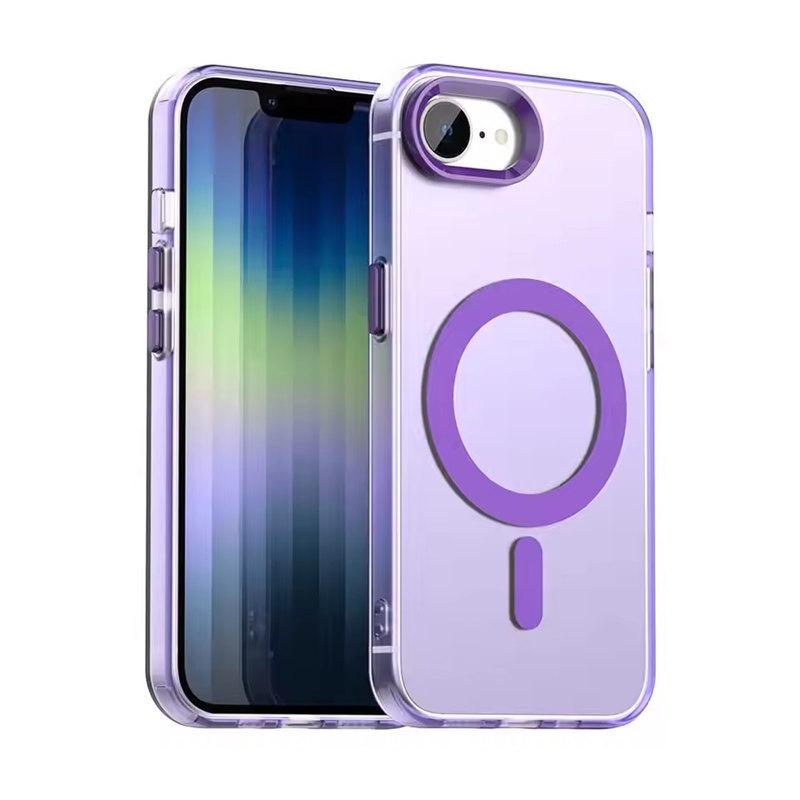 Матовый чехол Candy Magnetic Wireless Charger для iPhone 16E iPhone16E 5G для Magsafe ShockProof Soft Cover