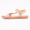 Босоножки из плетеной кожи цвета розового золота для девочки LES TROPEZIENNES PAR M.BELARBI