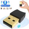 USB Bluetooth 5.3 Adapter Dongle Music Audio Receiver Transmitter Bluetooth-compatible Wireless Adapter for Laptop PC Keyboard Mouse Speaker Earphone