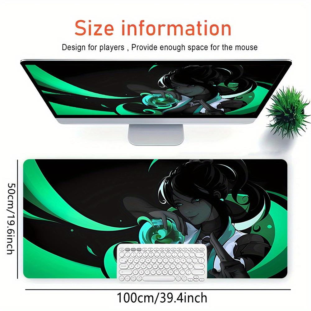 1pc Large Gaming Mouse Pad, UV Reactive Non-Slip Desk Mat, Washable PolyesterMystical, Enchanting, SereneComputer Pad with Vibrant Game Mach