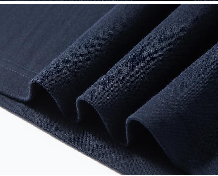 Classic Cotton and Hemp Old Money Style: Summer New Fashionable, Breathable, Comfortable, High end Men's Short sleeved Polo Shirt
