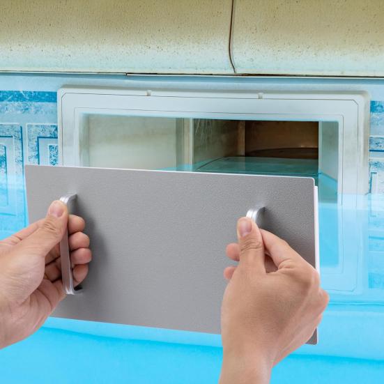 Крышка скиммера с широким горлом Крышка скиммера для надземного бассейна с ручкой 12"x6" Крышка скиммерной пластины для SP1091WM SP1094 K002WBX Зимняя защита