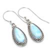 Серьги из чистого серебра 925 пробы с драгоценным камнем Natural Republic Ларимар 1,50 дюйма i4w41