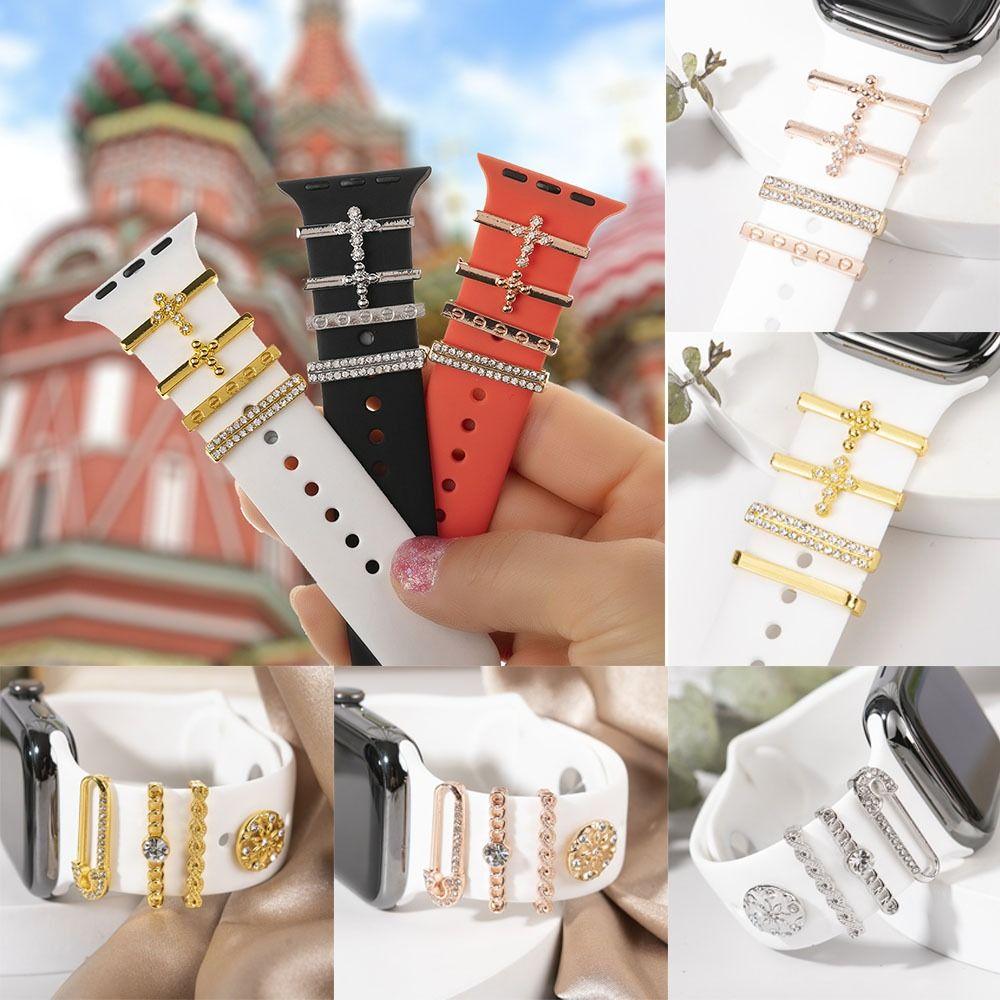 Metal Decorative Ring Diamond Wristbelt Charms New Watch Band Ornament Strap Accessories