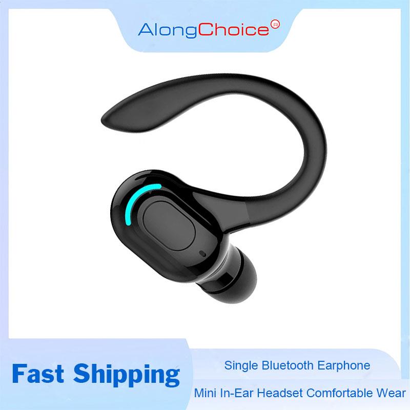 Водонепроницаемые беспроводные наушники Bluetooth с микрофоном, мини-наушники-крючки, Hi-Fi стерео музыкальные наушники для телефона