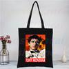 Say Hello To My Little Friend Women Shopping Canvas Bag Female Girl The World Is Yours Tote Eco Shopper Shoulder Bags,Drop Ship