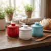 Large Capacity Ceramic Butter Bell Crock Keep Fresh Butter Keeper Cheese Storage Box  Farmhouse