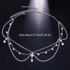 Full Rhinestone Head Chain Headpiece Pearls Tassel Crystal Meshes Headbands  Hair Accessories