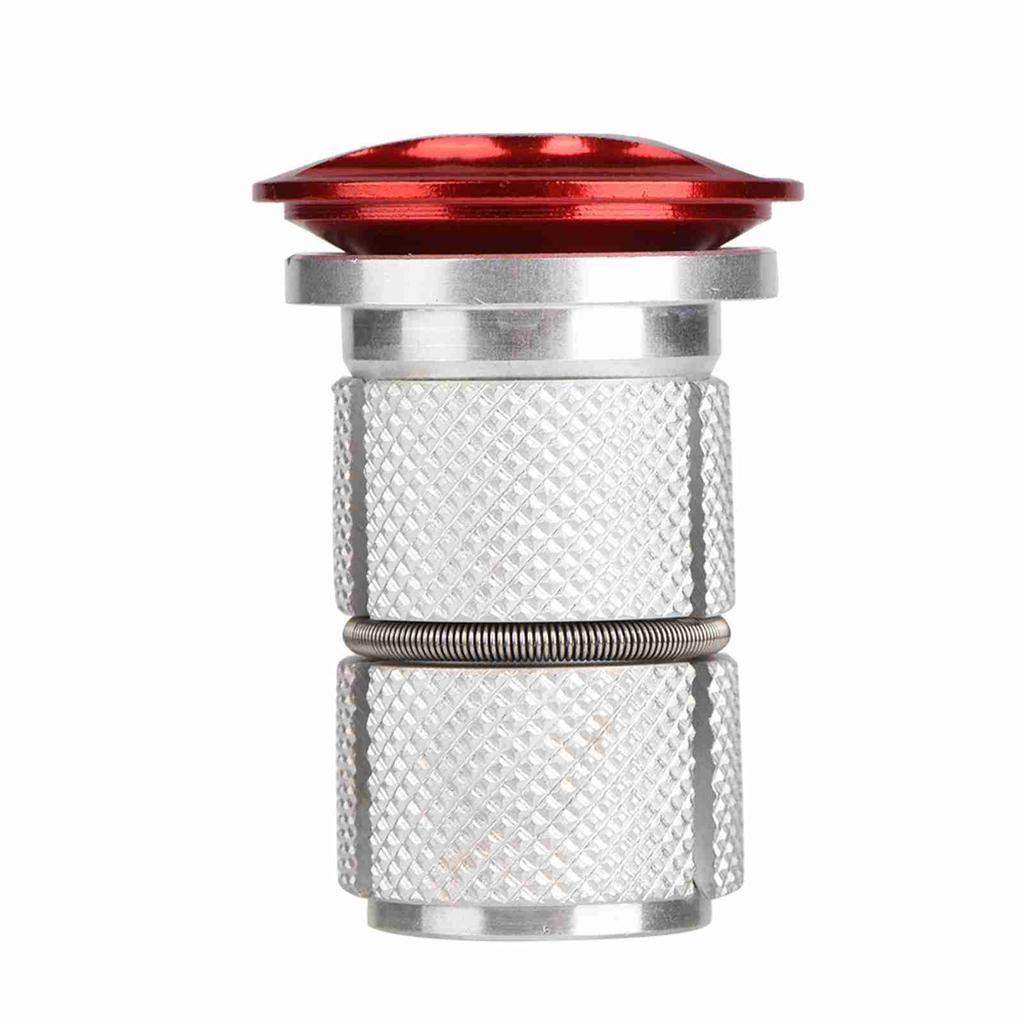 Aluminum Alloy Stem Headset Top Cap Bike Fork Expander Bung 1/1.25inch (Red)