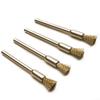 New 15Pcs Mini Wire Brush Brushes Brass Cup Wheel Rust Polishing Brush