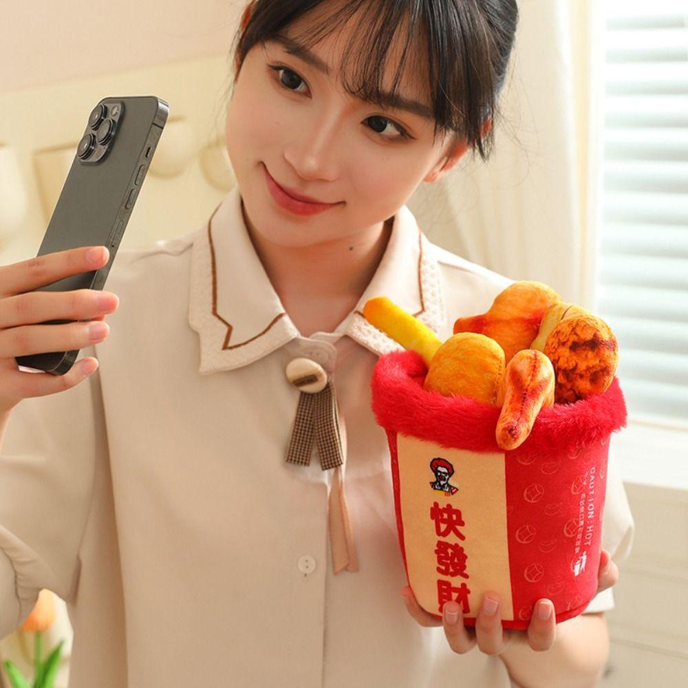 Meatballs Stuffed Plush Plants Pretend Cooking Hot Pot Skewers Stuffed Toys Birthday Gifts