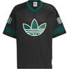 adidas Футболка Originals Retro Street Basketball с v-образным вырезом и полосатым логотипом, топы унисекс, черный JC6803
