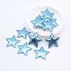 50Pcs 30mm Padded PU Leather Star Appliques for Clothes Hat Sewing Patches DIY Baby Headdress Hair Clips Bow Decor Accessories