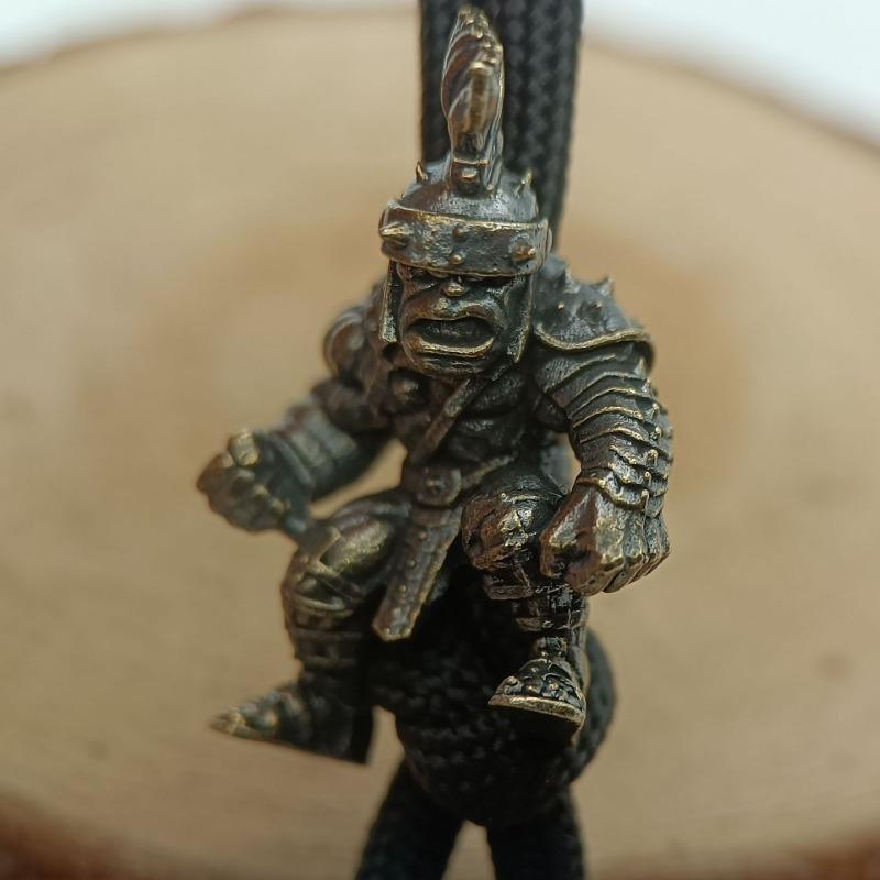 Soldier Brass Knife Beads DIY Woven Bracelets Lanyard Keychain Pendants Accessories Outdoor Tool Hangings Charms