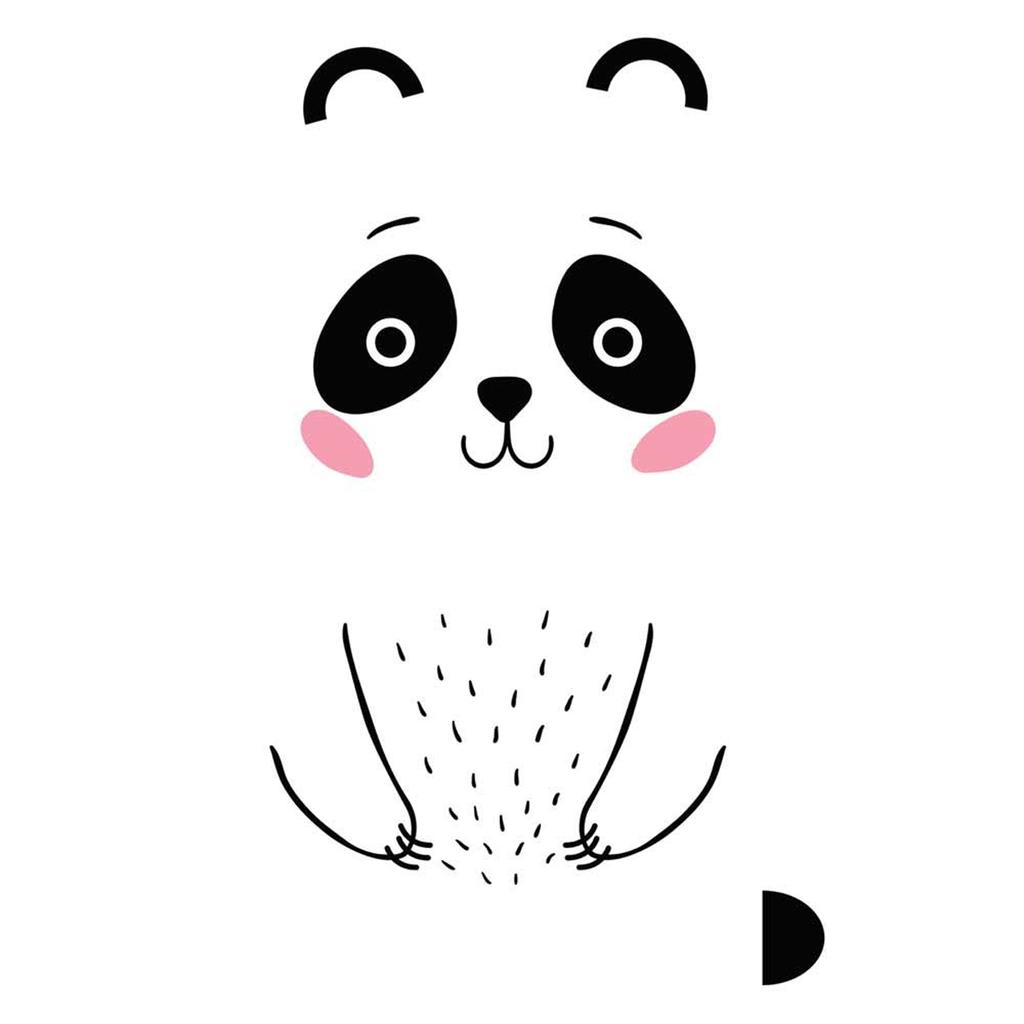 Les Trésors De Lily [Q6510] — Лист дверных наклеек «Панда» — один размер