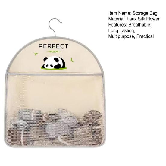 Подвесная сумка большой вместимости, пылезащитная, дышащая сетчатая сумка для хранения, многоцелевой органайзер для нижнего белья и носков