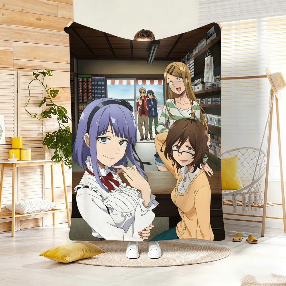 Аниме D-Dagashi Kashi Бросок Легкое 240 г Фланелевое Одеяло Мягкое Нежное к Коже Для Летнего Охлаждения