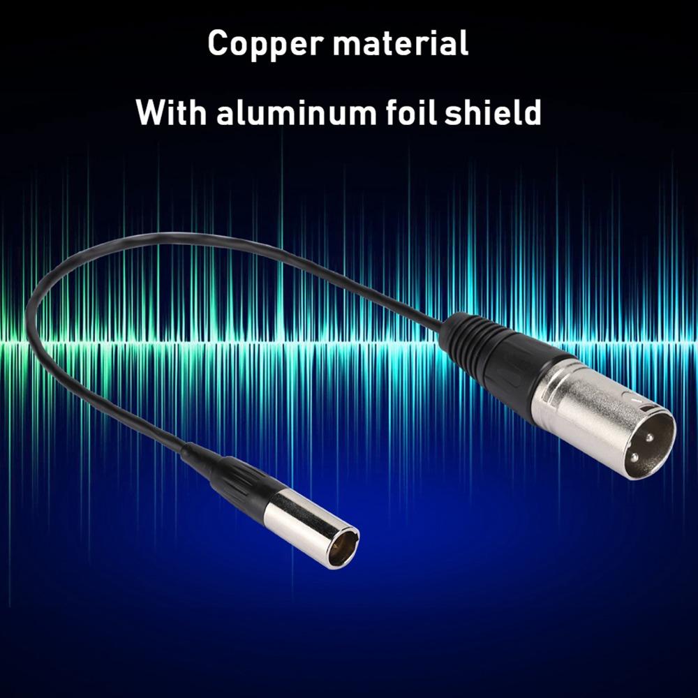 Stable Audio Camera Mic Cord Plug and Play Transfer Cable for Canon Audio Cable Video Recording