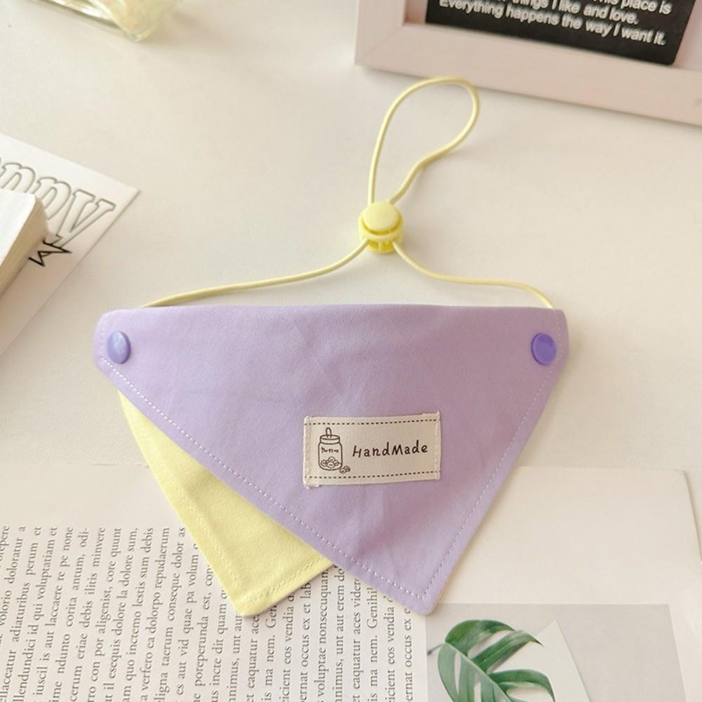 Soft Dog Triangle Bibs Adjustable Cat Scarf Cute Pet Bandana for Small Medium Puppy Cat