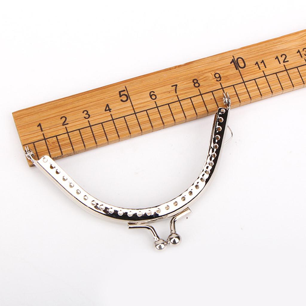 8.5/10.5/12.5/15см Металлический кошелек для монет с двойными бусинами, застежка-защелка для ручки кошелька, клатч, застежка-клипса для DIY сумки