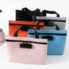 Canvas Bill Money Bag with Lock Zip Closure Security Document Bag  Outdoor Activities