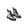 Dr. Martens 1460 Junior Full Print Polka Dot Mid-Top Casual Zip Boots Waterproof Durable Childrens Leather Boots Kids Boots Black White 27071009