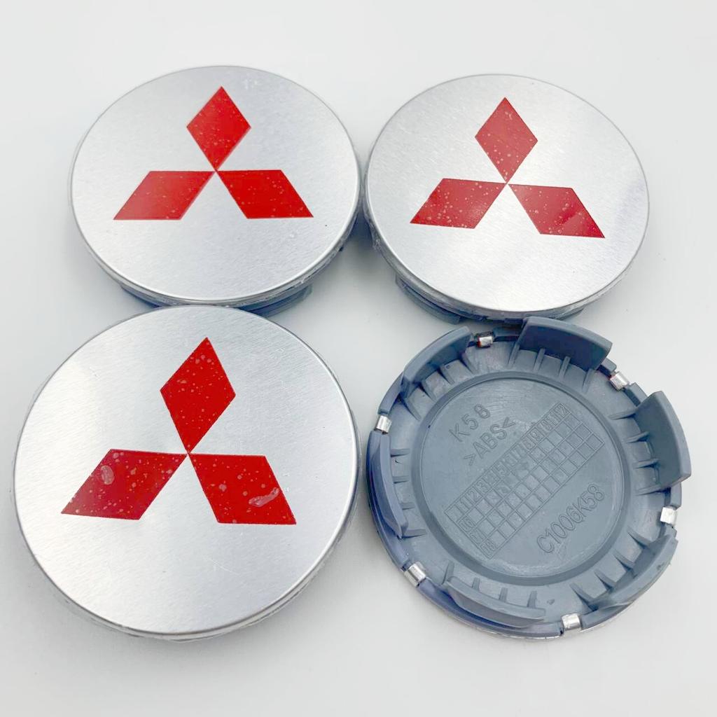 4pcs Set 58mm 60mm 81mm Universal Car Wheel Center Hub Caps for Mitsubishi Lancer ASX Outlander EVO Montero Mirage L200 Eclipse