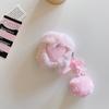 Плюшевая объемная любовь для AirPods 1 защитный чехол кожаный pro1 bluetooth 1/1 поколение чехол для наушников подвесная цепочка