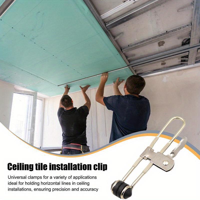 Подвесные потолочные зажимы Установить потолочный зажим и монтажные клипсы для плитки Подвесной потолок Ручные инструменты Многофункциональная установка