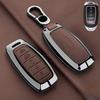 Чехол-накладка из цинкового сплава и кожи для пульта дистанционного управления автомобилем для Hyundai Palisade Elantra GT
