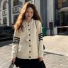 2025 Spring Women Striped New Sweaters Knitting Basic Fashion O-Neck Style Loose Pullover Sweater
