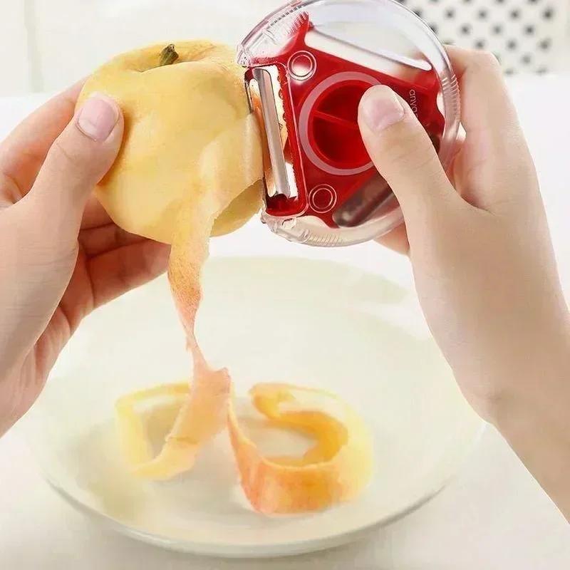 3-in-1 Multi-functional Peeling Knife Shred Planer Peeler Potato Apple Vegetable Artifact Kitchen Grater Multi Peel Blade Gadget