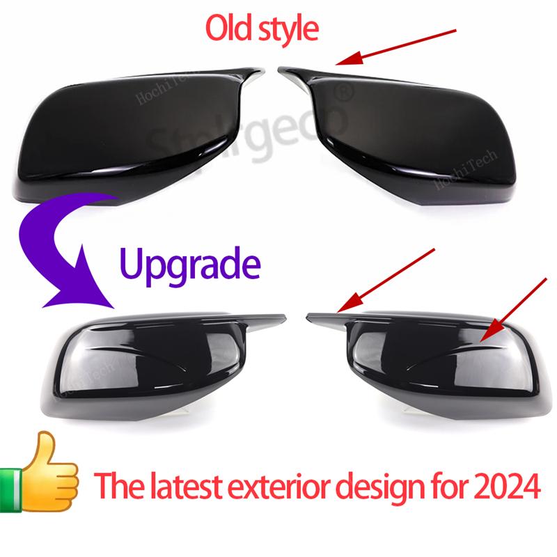 Накладки на боковые зеркала заднего вида в стиле карбонового волокна черного цвета для BMW 5 серии E60 E61 E63 E64 2004-2008 Новый M-дизайн