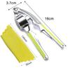 Garlic Press Walnut Open Tools Crusher Mincer Chopper Silicone Stripper TubeGarlic Press Crusher with Walnut Open Tools