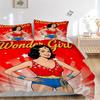 3 шт. Комплект постельного белья Wonder Girl, Мягкое удобное пододеяльник, Для спальни, Гостевой комнаты (1*Пододеяльник + 2*Наволочки, Без наполнителя)