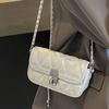 This Year, the Popular Super-hot Silver Small Bag Women's 2025 New Summer Fashion Versatile Chain Messenger Bag Small Square Bag