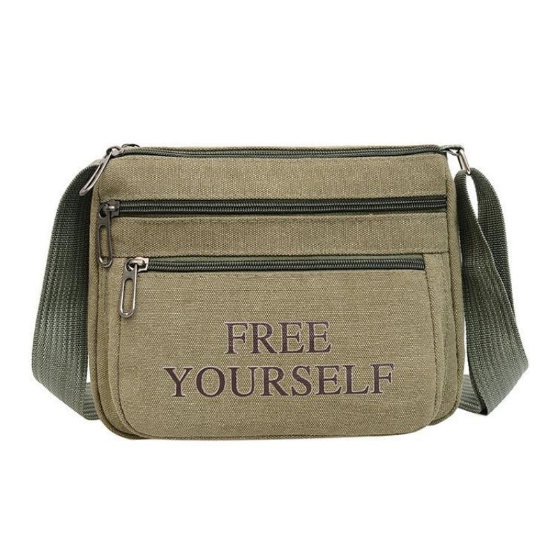 A Multi-functional Men's Bag for Work with Multiple Layers of Single-shoulder Bags for Business Casually