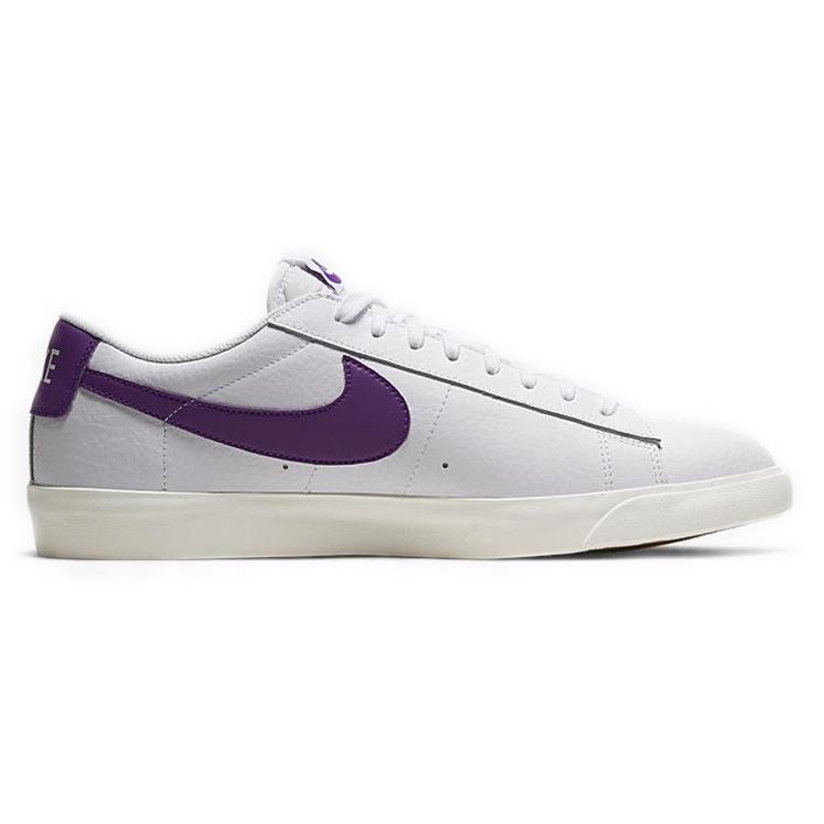 Nike Кроссовки Blazer Low Кожаные Бело-Фиолетовые CI6377-103