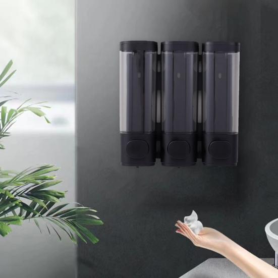 Дозатор для мыла для душа, настенный дозатор для шампуня без дрели, контейнер для кондиционера для шампуня, принадлежности для ванной комнаты