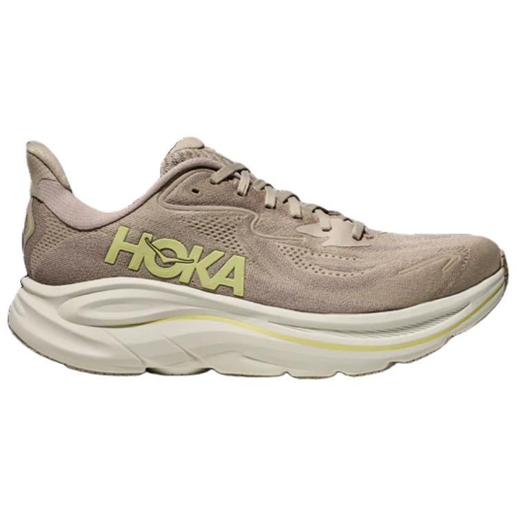 HOKA One One CLIFTON 10 EVA Промежуточная подошва Повседневная обувь для бега Мужская Коричневая Широкая посадка 1162032-RNN