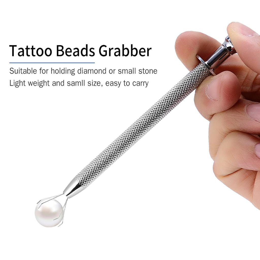 Tattoo Bead Ball Grabber Stainless Steel Bead Holder Body Piercing Tool 4 Claw Tattoo Accessory