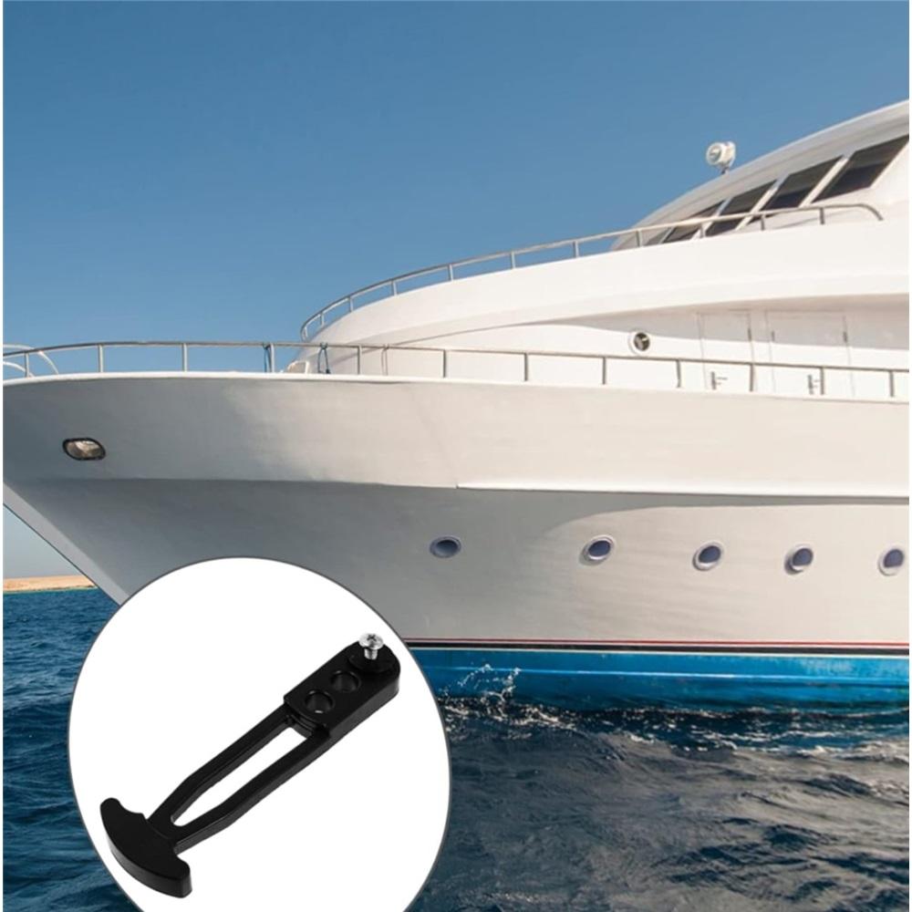Ремень для телескопической лестницы на лодке, резиновая защелка морского класса с 3 регулируемыми монтажными отверстиями для 2-ступенчатой, 3-ступенчатой или 4-ступенчатой лестницы 