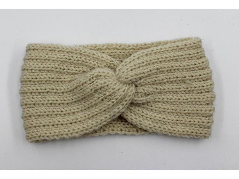 Женская вязаная шерстяная повязка на голову - модная, милая, теплая, уличный аксессуар для волос