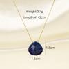 Minimalist Luxury Teardrop Natural Stone Necklace Unique Colored Gemstone Pendant Charms Necklace for Women