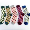 British Style Geometric Pattern Gentleman Socks